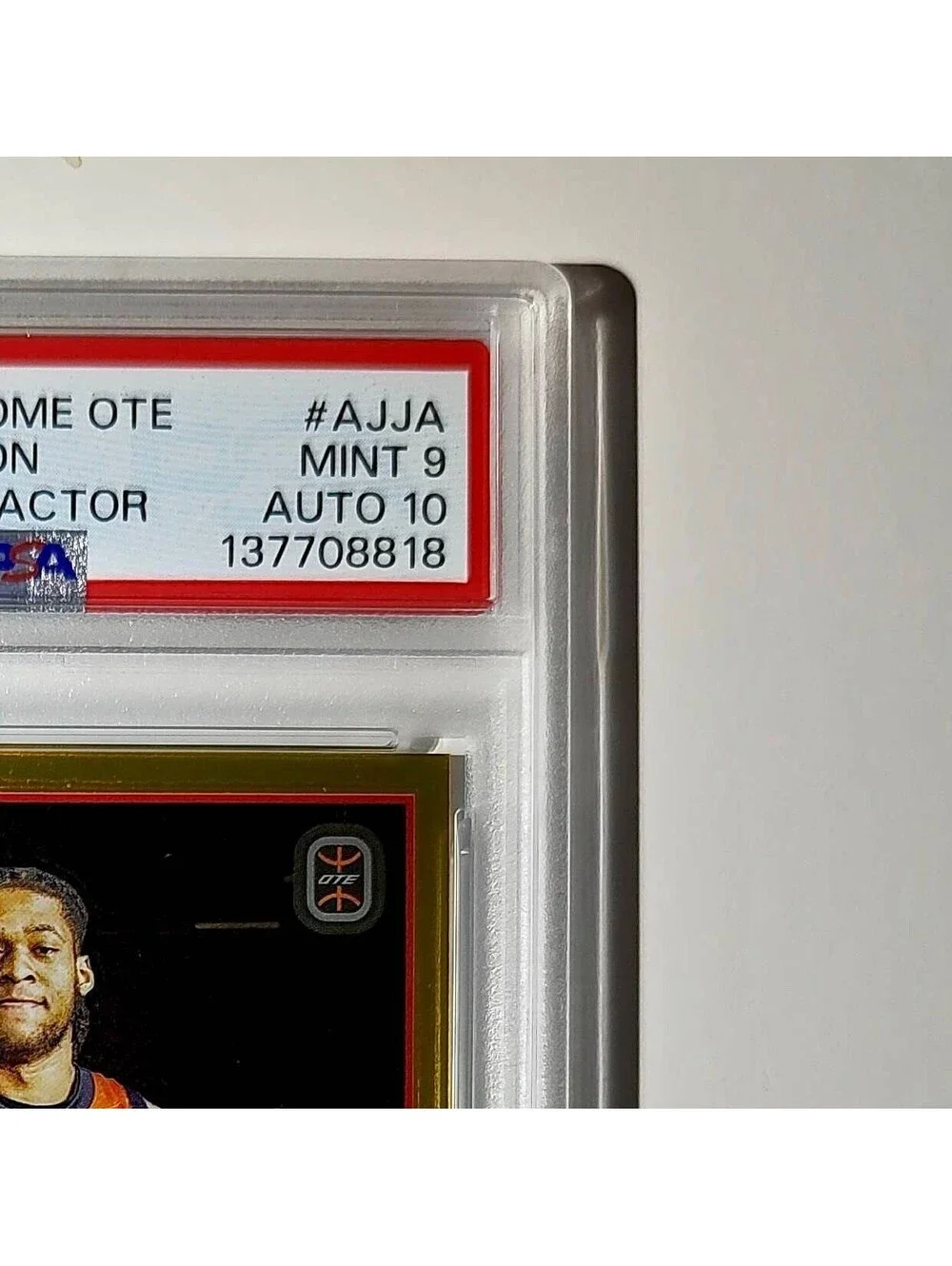 Jahzare Jackson 2023 Topps Chrome #A-JJA Gold Refractor 20/50 PSA 9 Auto 10